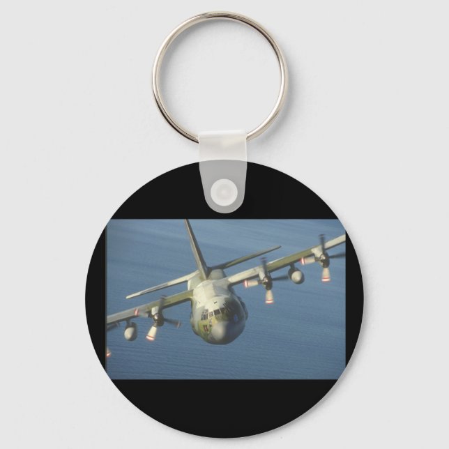 C-130 Hercules Transport_Military Aircraft Keychain (Front)