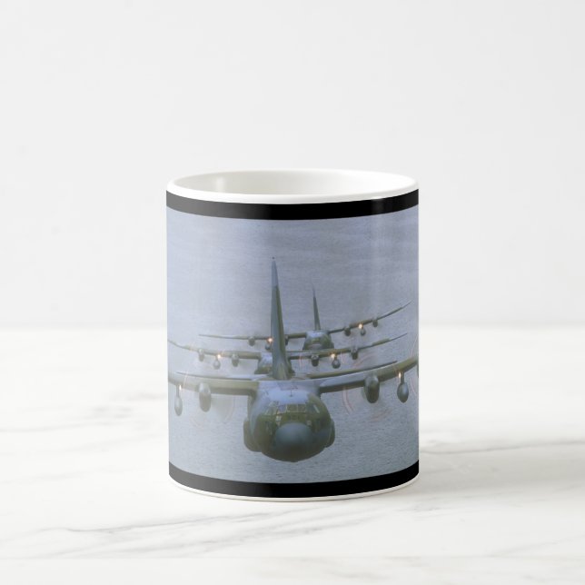 C-130 Hercules Transports_Military Aircraft Coffee Mug (Center)