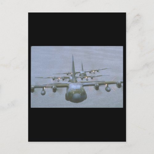 C_130 Hercules Transports_Military Aircraft Postcard