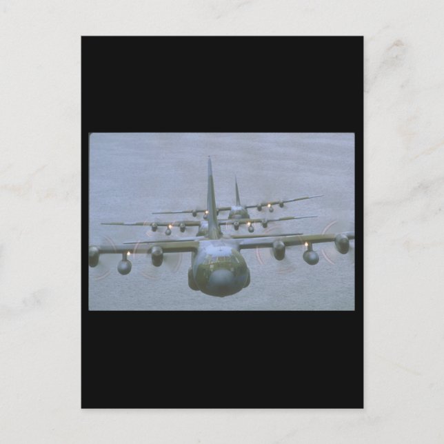 C-130 Hercules Transports_Military Aircraft Postcard (Front)