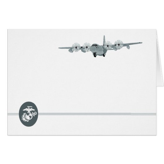 C-130 USMC Aviation Notecard (Front Horizontal)