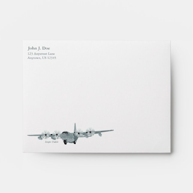C-130 USMC Aviation Stationery Envelope (Front)