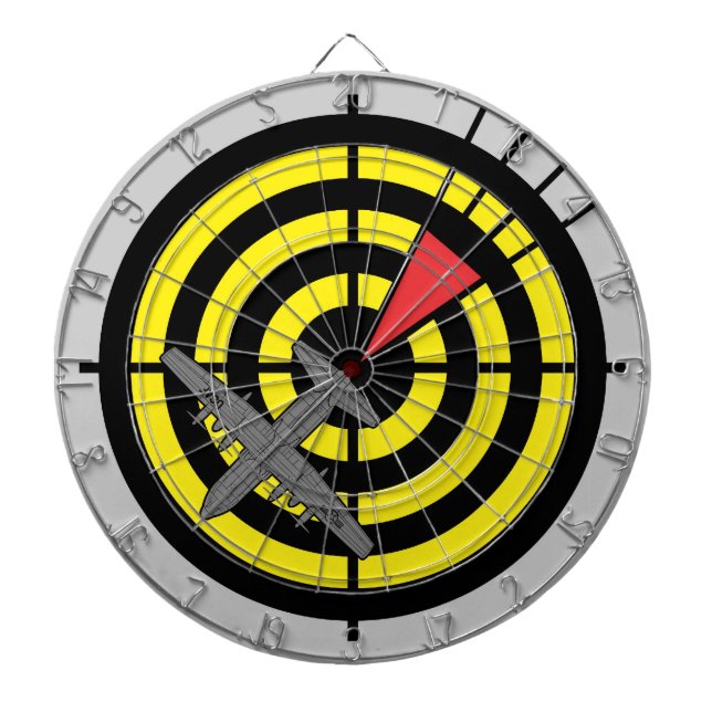 C-130 WIC Dartboard With Darts (Front)