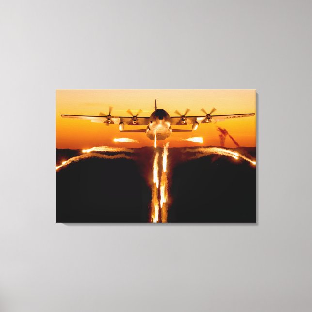C-130H HERCULES 24x36 Canvas Print (Front)