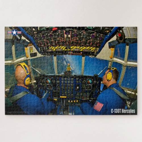 C_130T HERCULES COCKPIT 20x30 INCH Jigsaw Puzzle