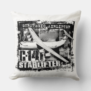 C-141 Starlifter Throw Pillow Throw Pillow