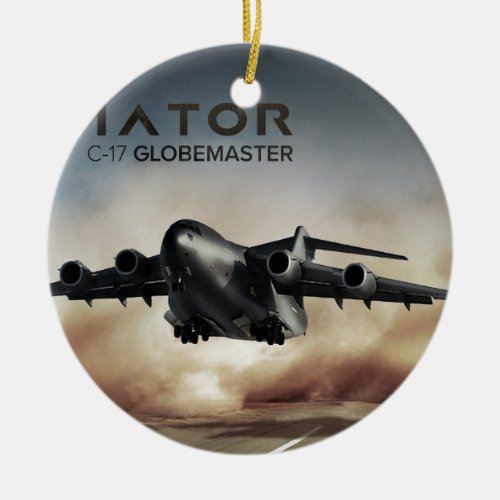 C_17 Globemaster Cargo Airplane Ceramic Ornament