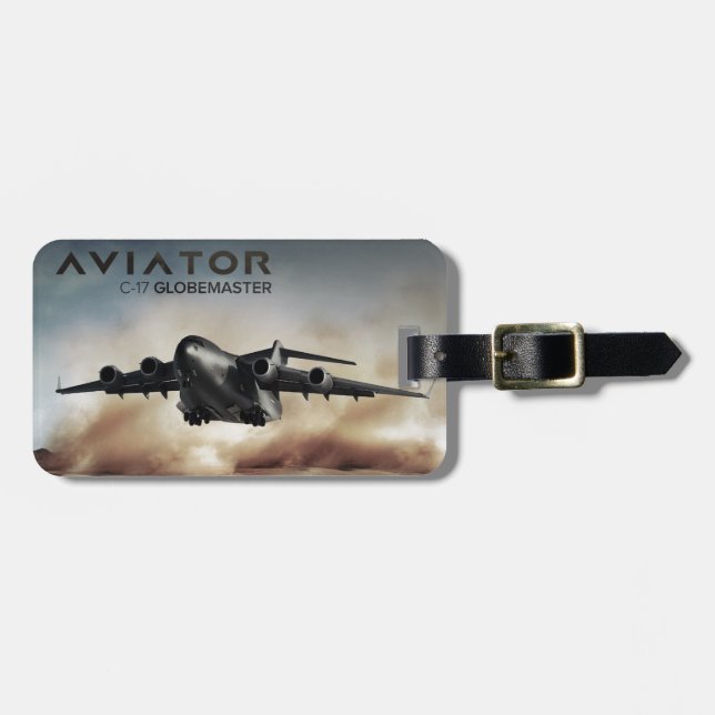 C-17 Globemaster Cargo Airplane Luggage Tag (Front Horizontal)