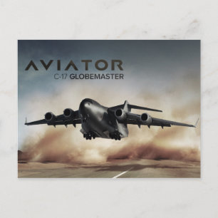 C-17 Globemaster Cargo Airplane Postcard