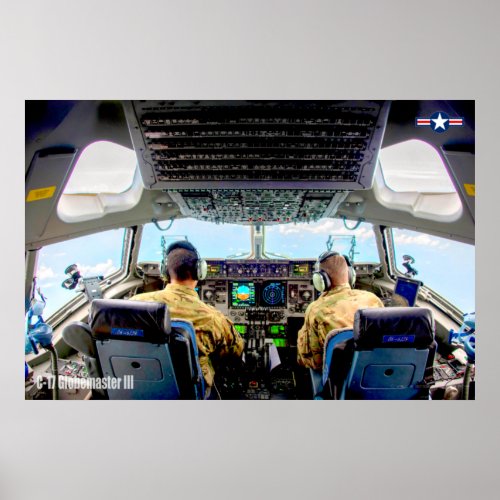 C_17 GLOBEMASTER III COCKPIT POSTER