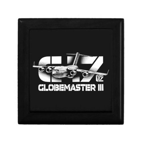 C_17 Globemaster III Wooden Jewelry Keepsake Box