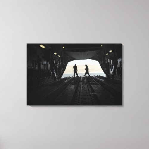 C_17A Globemaster III loadmasters Canvas Print