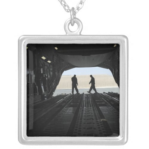 C_17A Globemaster III loadmasters Silver Plated Necklace