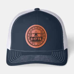 C-17TS Aviation Patch Style Trucker Hat   Military