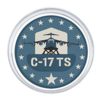 C-17TS PATCH SILVER FINISH LAPEL PIN