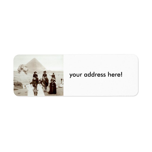 C. 1885 Americans in Egypt Label (Front)