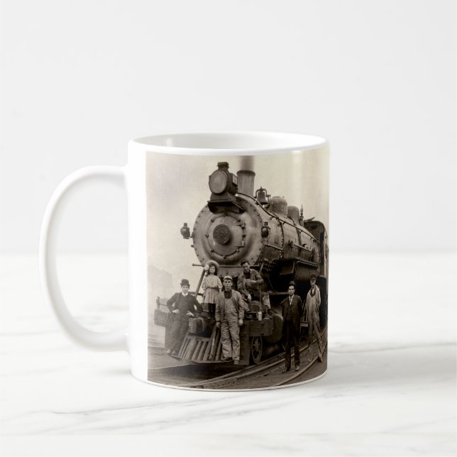 C. 1905 Railroad Train Coffee Mug (Left)