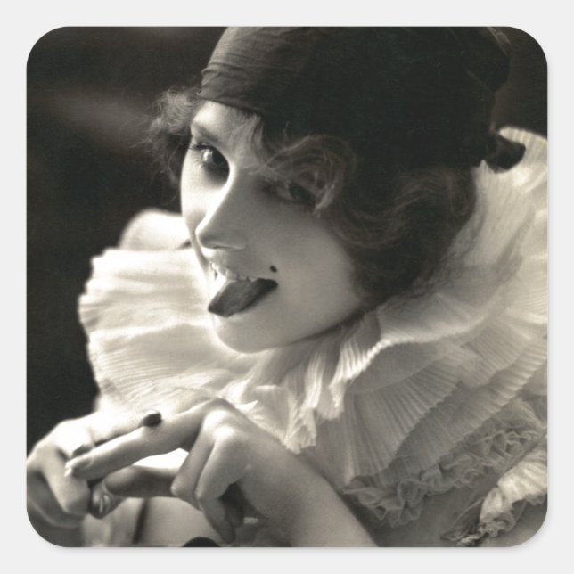 C. 1910 Pretty Woman's Taunt Square Sticker (Front)