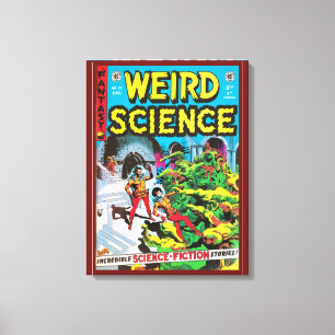 C 1950S COMIC BOOK COVER 'WEIRD SCIENCE' CANVAS PRINT