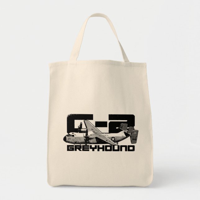 C-2 Greyhound Grocery Tote Bag (Front)