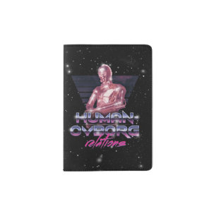 C-3PO: Human-Cyborg Relations Synthwave Graphic Passport Holder