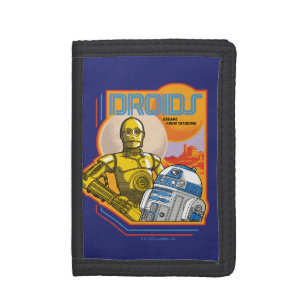 C-3PO & R2-D2 "Droids: Escape From Tatooine" Badge Trifold Wallet