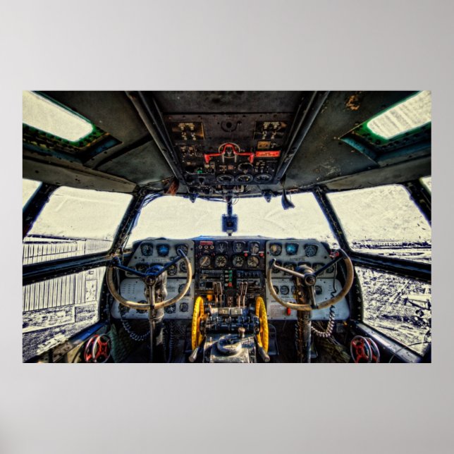 C-46 Cockpit Poster (Front)
