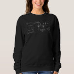 C 46 Commando American WW2 Transport Plane Bluepri Sweatshirt