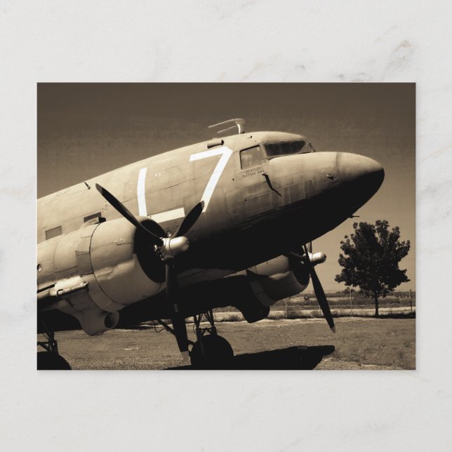 C-47 Sepia Postcard (Front)