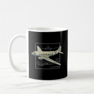 C-47 Skytrain Dakota Military Transport Plane Coffee Mug