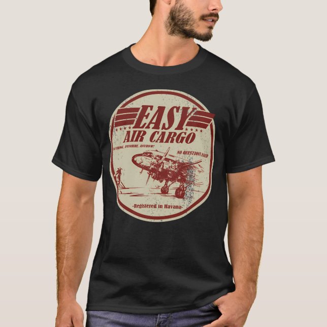 C-47 Skytrain - Dc-3 Dakota Easy Air Cargo (Distre T-Shirt (Front)