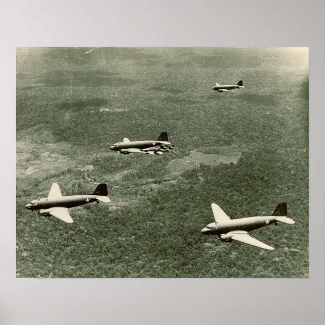 C-47s and P-40's Poster (Front)