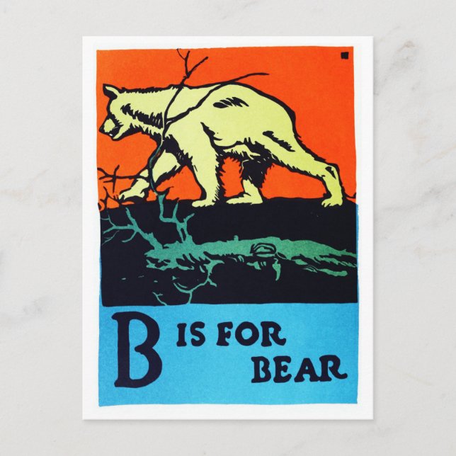 C.B. Falls - B is for Bear Postcard (Front)