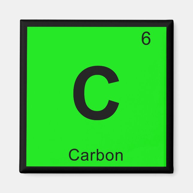 C - Carbon Chemistry Periodic Table Symbol Magnet (Front)