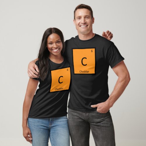 C _ Cheddar Cheese Chemistry Periodic Table Symbol T_Shirt