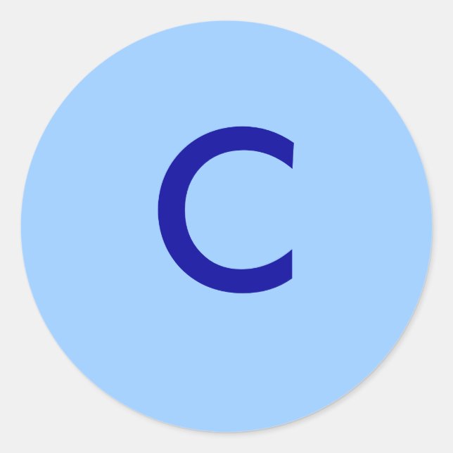 C CLASSIC ROUND STICKER (Front)