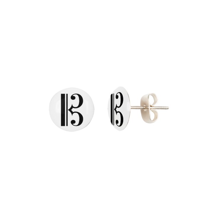 CClef Alto Clef Tenor Clef Music Viola Bassoon Earrings Zazzle