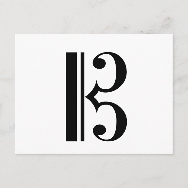 C-Clef (Alto Clef, Tenor Clef) Music Viola Bassoon Postcard (Front)