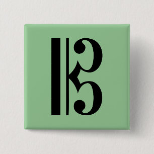 C-Clef Music Symbol Button