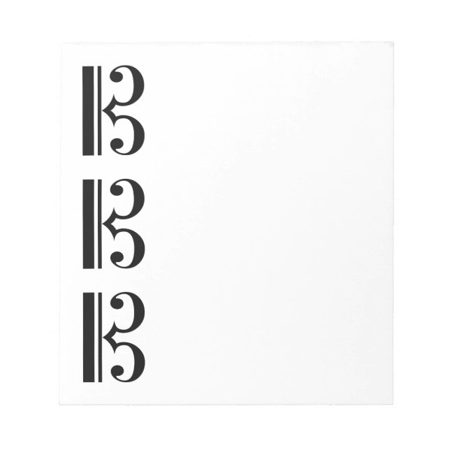 C-Clef Notepad (Front)