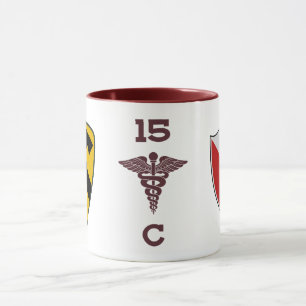 C Co 15th BSB “Gamblers” 1st Cavalry Division Mug