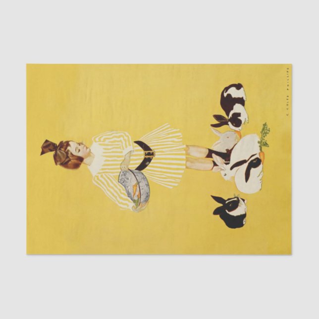 C Coles Phillips  “A Friend of the Family" Tissue Paper (Front)