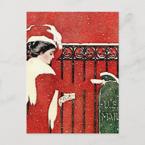C Coles Phillips Christmas Card Mail