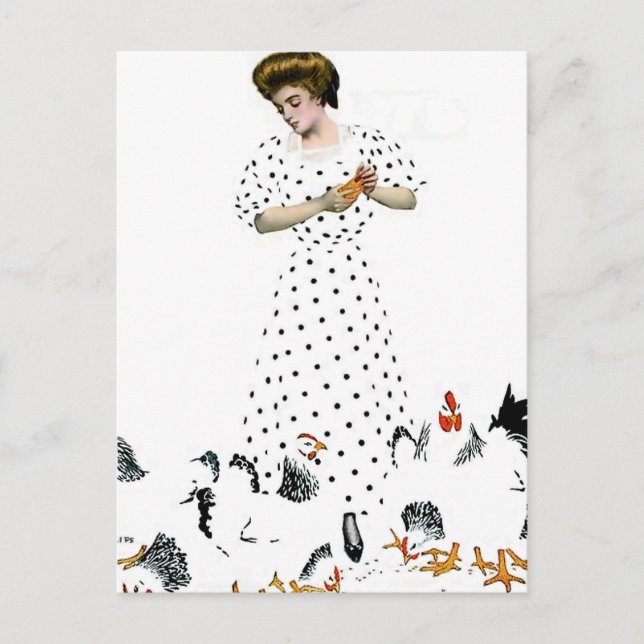 C Coles Phillips ‘Fadeaway Girl’  “Country Life” Postcard (Front)