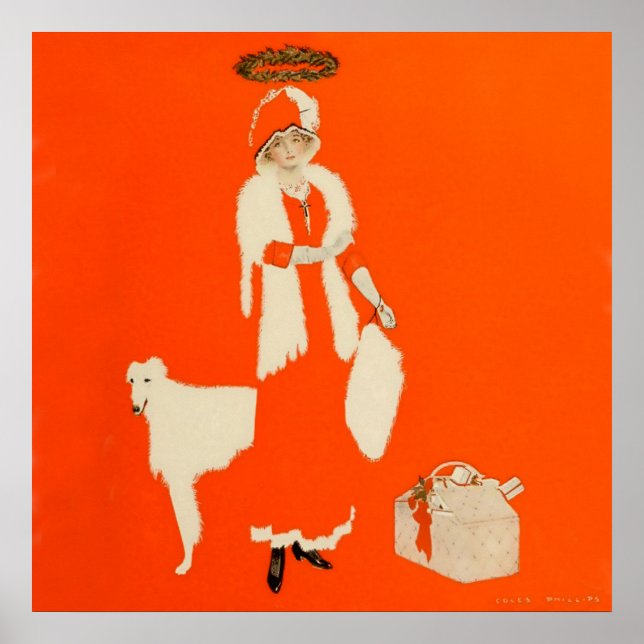 C Coles Phillips “Present Day Saint” Fadeaway Girl Poster (Front)