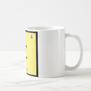 C - Corn Vegetable Chemistry Periodic Table Symbol Coffee Mug