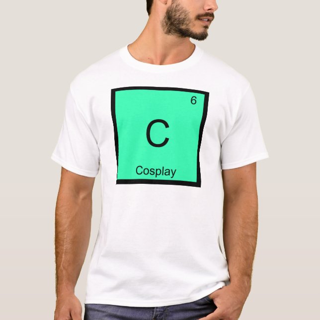C - Cosplay Chemistry Element Symbol Costume Tee (Front)