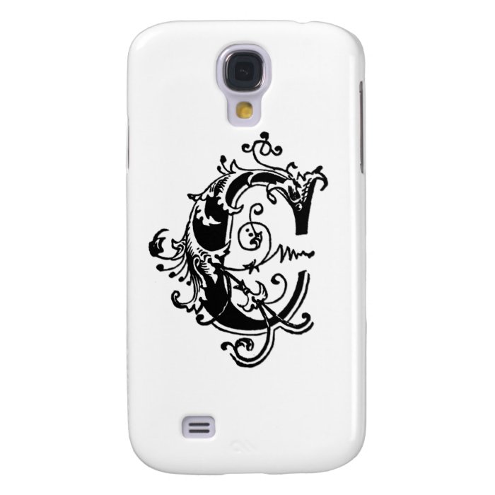 C Decorative Letter Samsung Galaxy S4 Cases