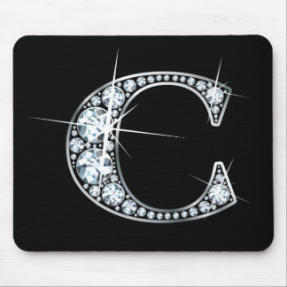 "C" Diamond Bling Mousepad
