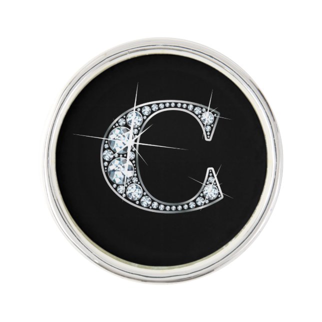 C "Diamond Bling" Pin (Front)